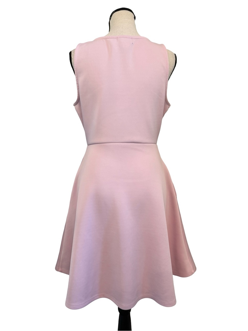 Sweet Society Pink Rainbow Fit & Flare Skater Dress Sleeveless Pockets M - Picture 4 of 11